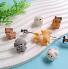 CZB26323 100Pcs Creative Cartoon Dog Pet Beads