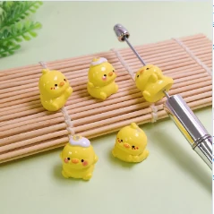 CZB26436 100pcs Colorful 3D Duck Beads Cartoon