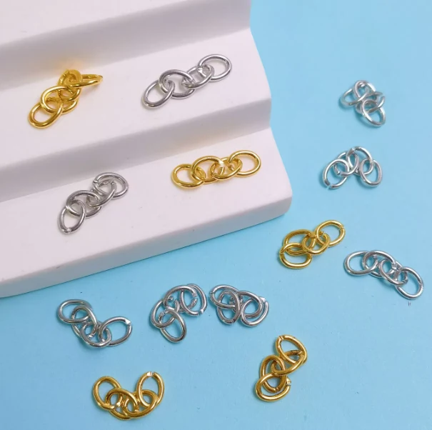 CDK5010 100pcs Gold Metal Chain Connector for