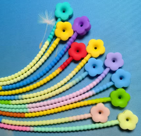 CDK199 Rubber Gradient Bands Colorful Silicone Tie