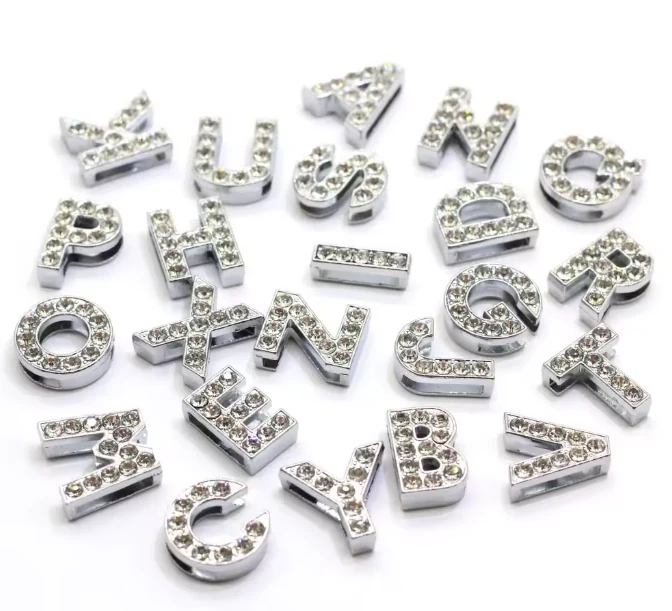 MSB394 15mm Alloy Rhinestone Letters A Z