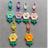 CDK544 Cute Keychains for Resin Tulip Sunflower