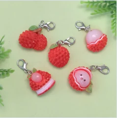 CDK004785 Lovely Cartoon Lychee Themed Keychain Cute