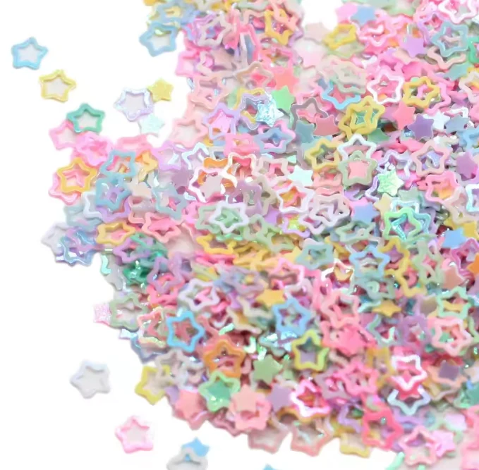 MA012 5mm Hollow Star Loose Sequins Glitter
