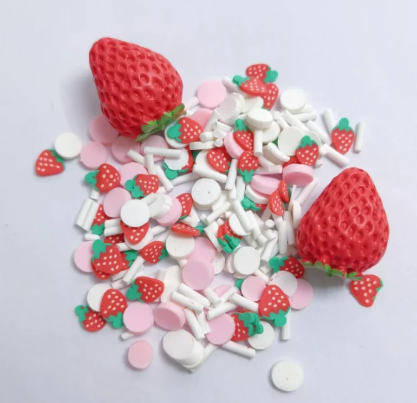 SLM26521 Sweet Strawberry Charms Mixed Dot Polymer