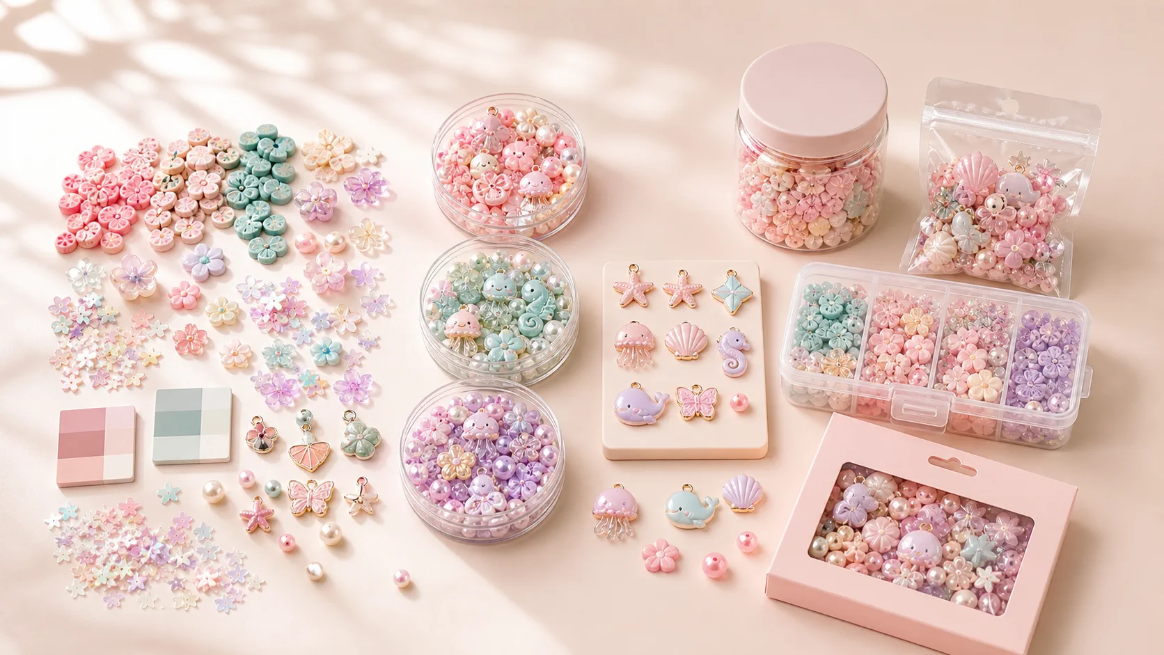 OEM craft supply customization from color and shape samples to custom mixes and retail-ready packaging