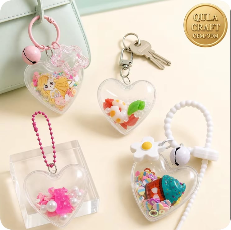 CDK21072-1/CDK-RX018/CDK-MC009-1/CDK-MC022-1 Heart Keychain and Charm Assortment