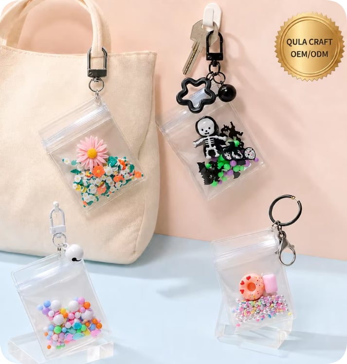 CDK442-1/CDK234-1/CDK3224-5/CDK1127-1 Floral Candy and Halloween Pouch Keychain Assortment