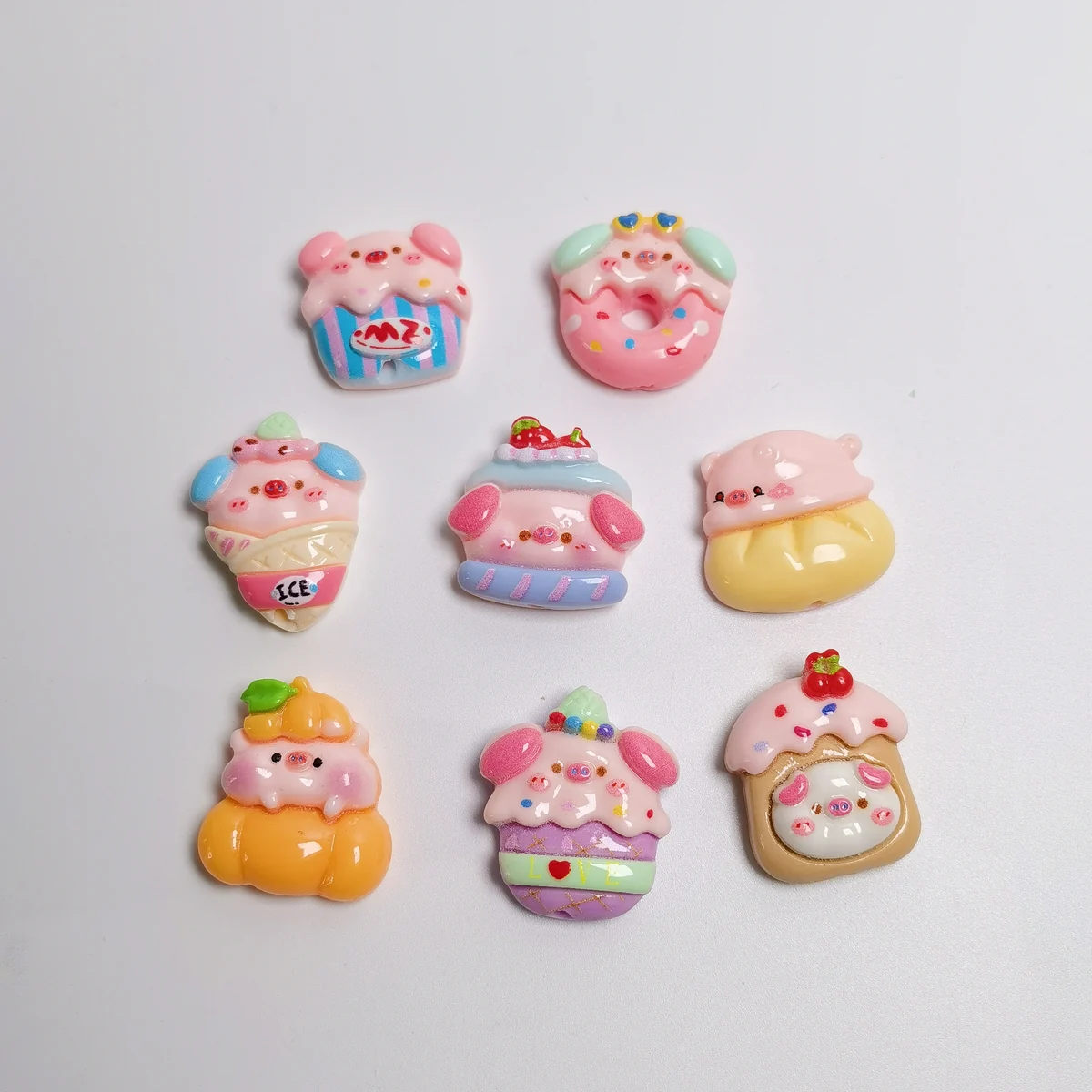 CZB001070 New Creative 100Pcs Kawaii Cartoon Pig