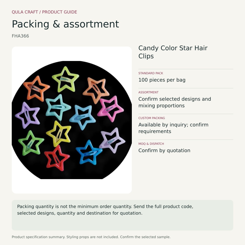 FHA366 packing and order brief