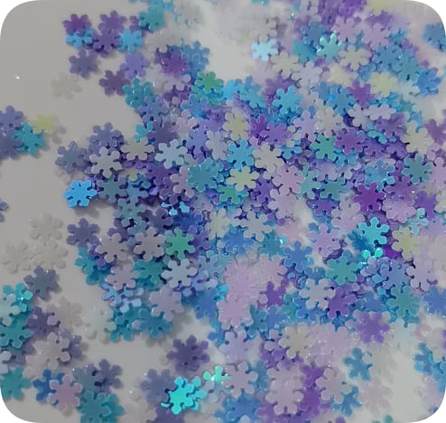 MA Christmas Snowflake Craft Sequins