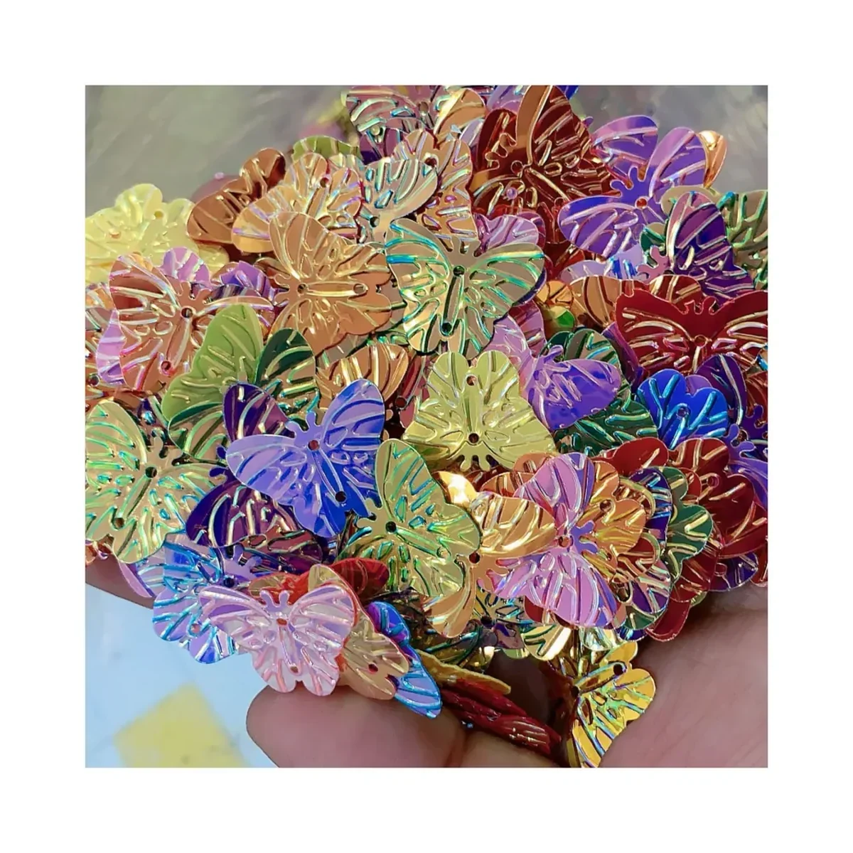 MA022 Large Iridescent Butterfly Sequins With
