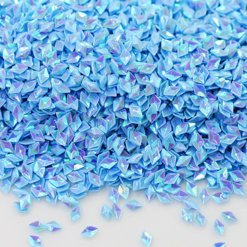 MA064 Wholesale 3d Rhombus Sequins Glitter