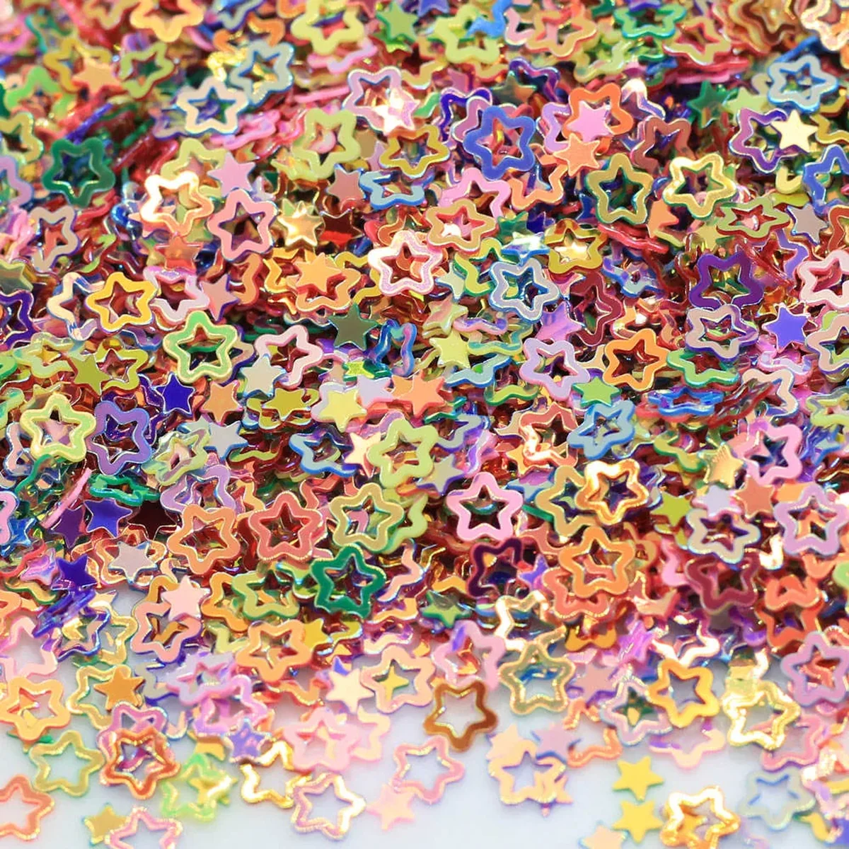 MA084 2.5mm Glitter Acrylic Star Table