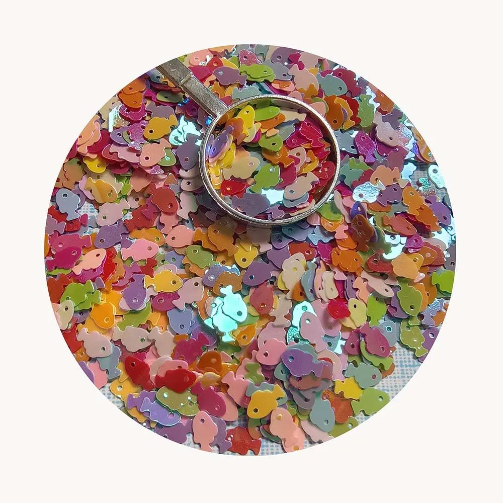 MA107 Colorful Fish Sequins DIY Slime Material