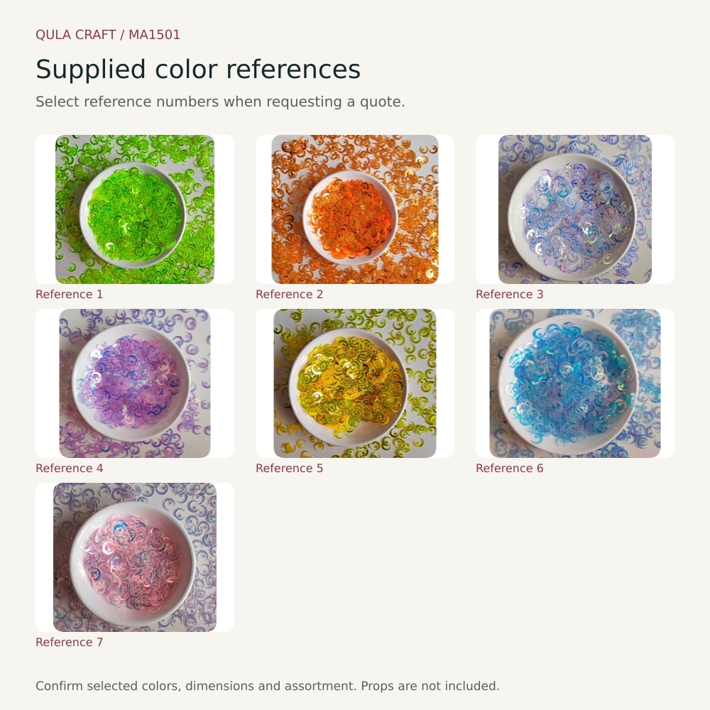 MA1501 supplied color references