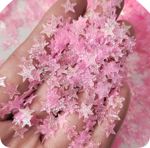 MA182 pink star sequins reference