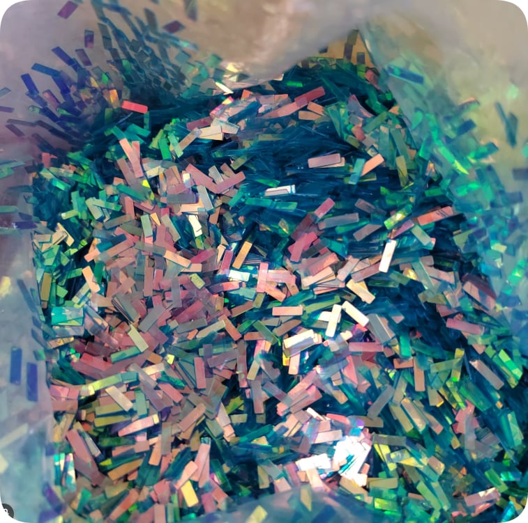 MA228 Iridescent Strip PVC Glitter