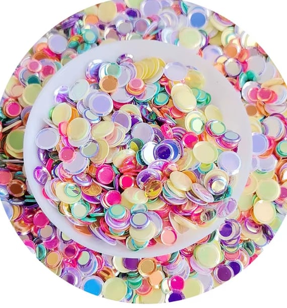 MA274 Mixed Round Craft Confetti Sequins