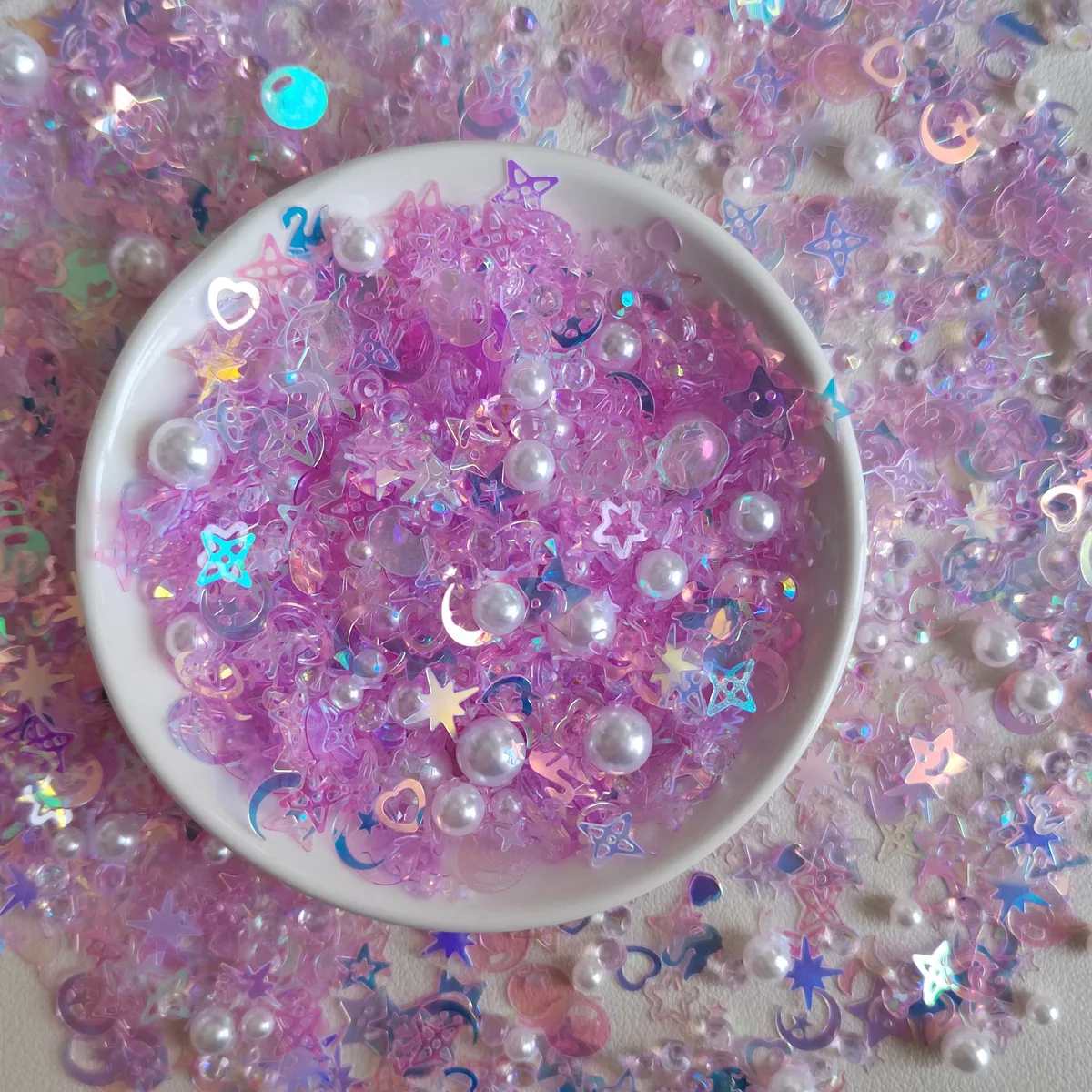 MA302 Sequin Glitter Mix Cross Star Heart Moon