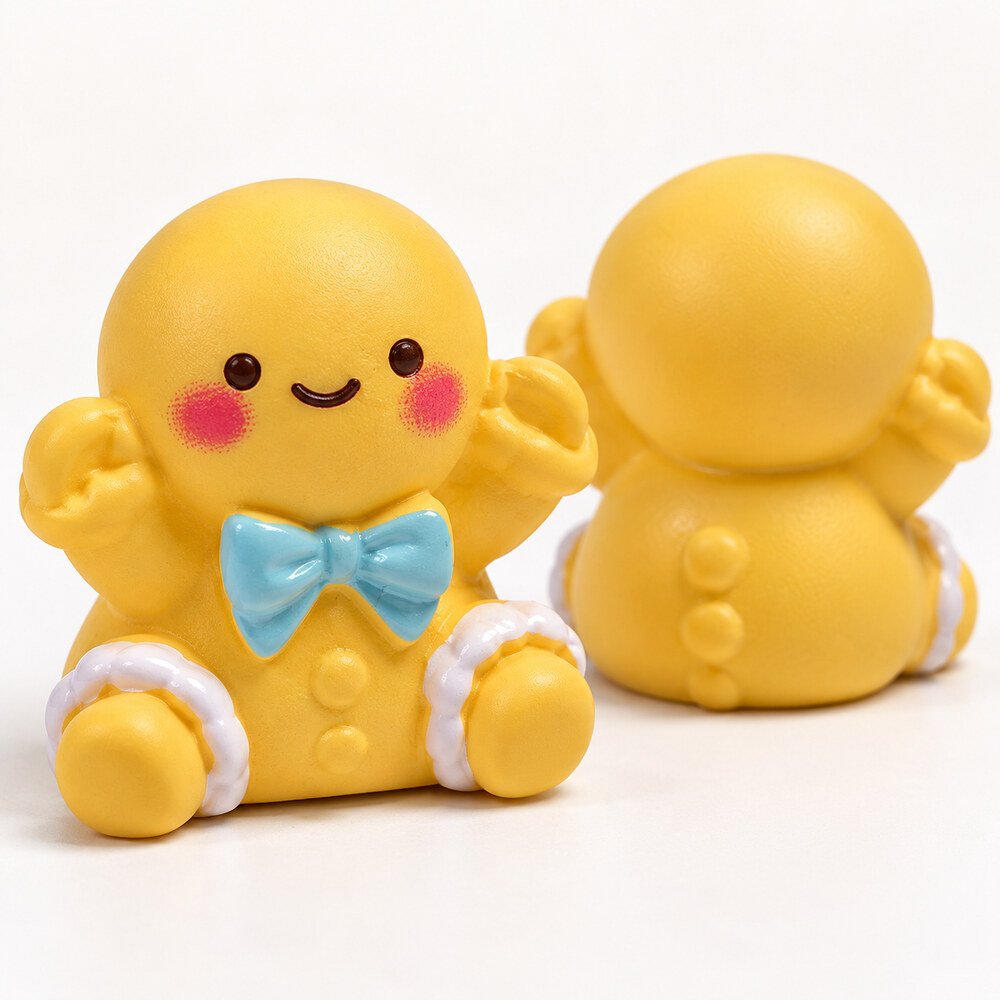 RW001884 Wholesale Cute Gingerbread Man Christmas Mini Desk and Car Decorations – Custom Sets & Packaging detail view