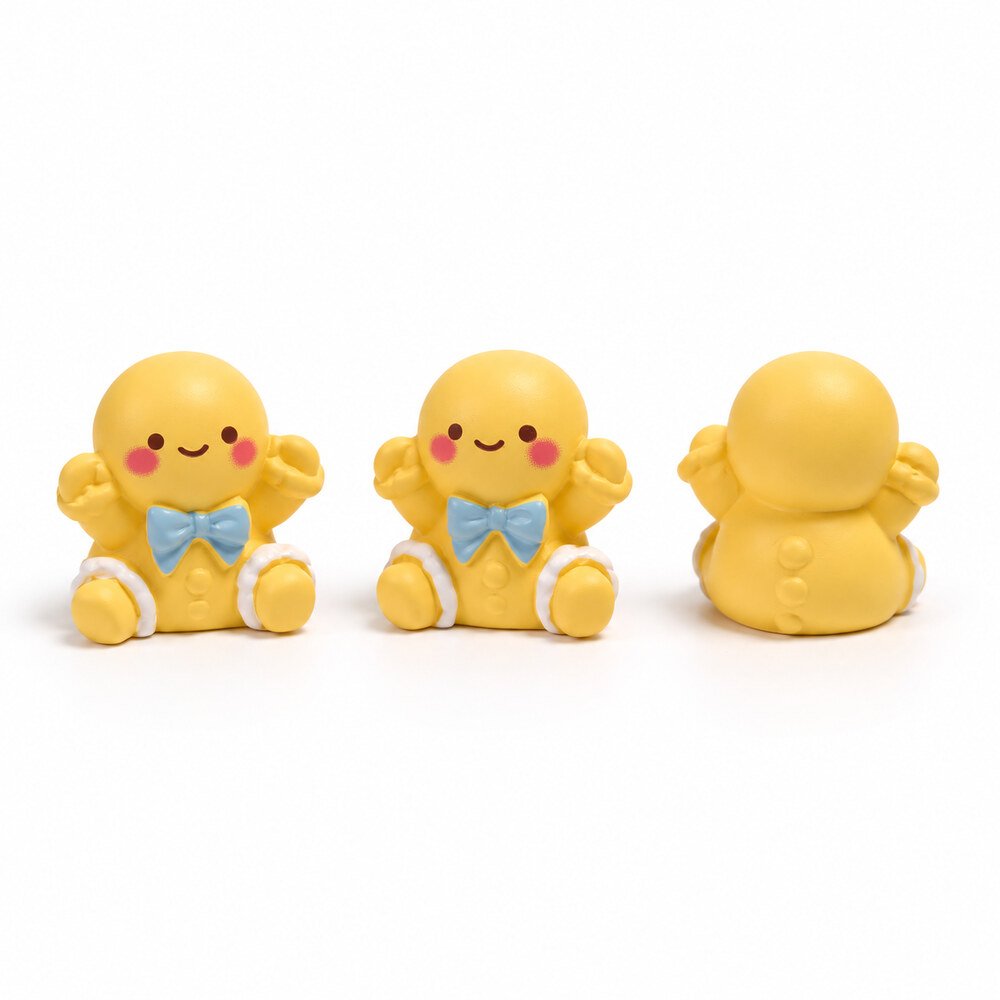 RW001884 Wholesale Cute Gingerbread Man Christmas Mini Desk and Car Decorations – Custom Sets & Packaging main product image