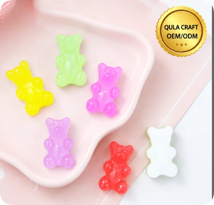 RW002627 Small Colorful Gummy Bear Resin