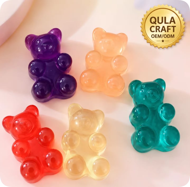 RW00655 Large Transparent Gummy Bear Resin