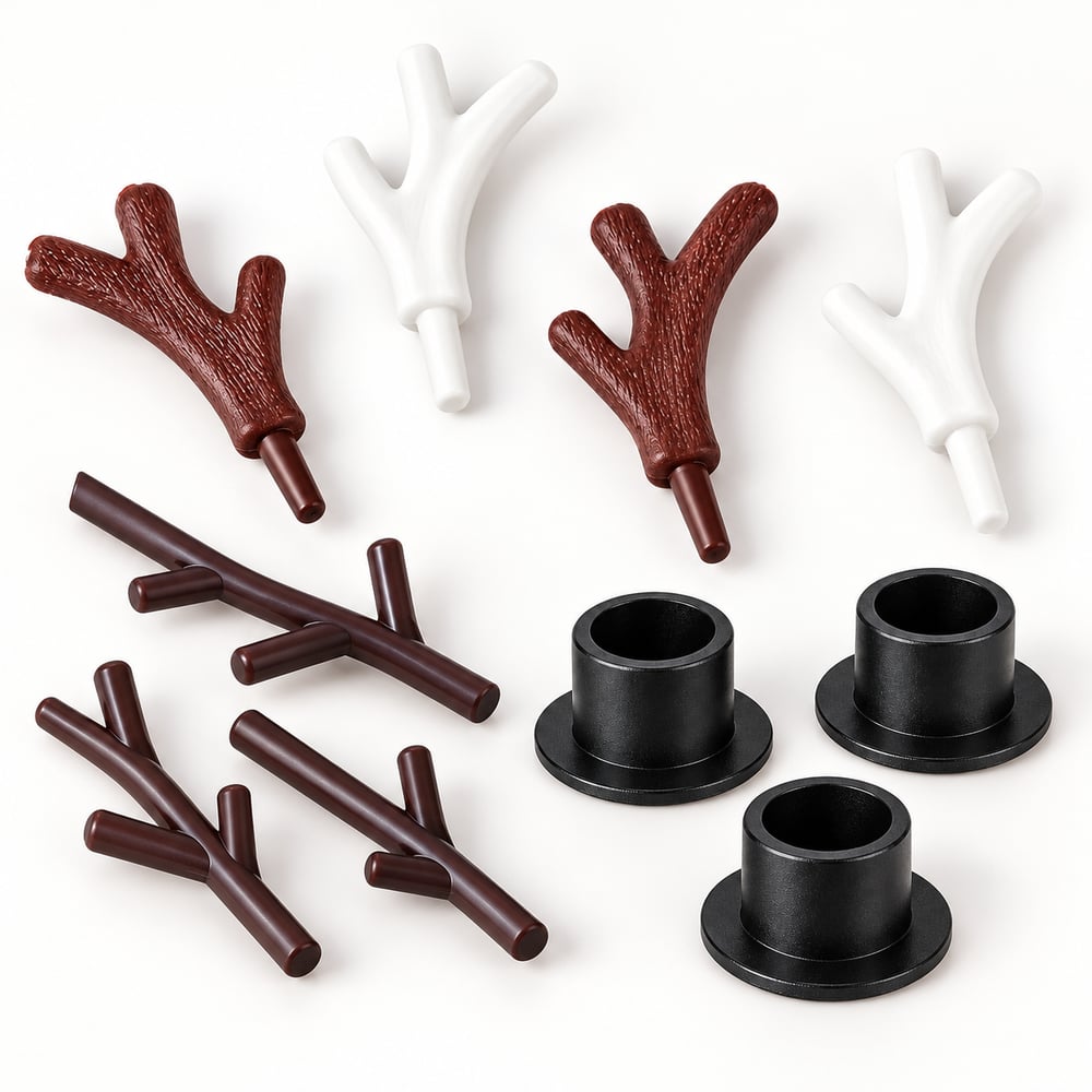 RW20423/RW22336/RW22338 Mixed Mini Antler & Black Hat Craft Decorations