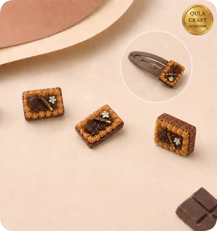 RW26744 Mini Chocolate Cake Resin Cabochons