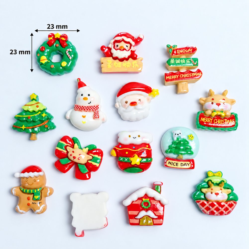 RW26774 Wholesale Christmas Resin Cabochons for