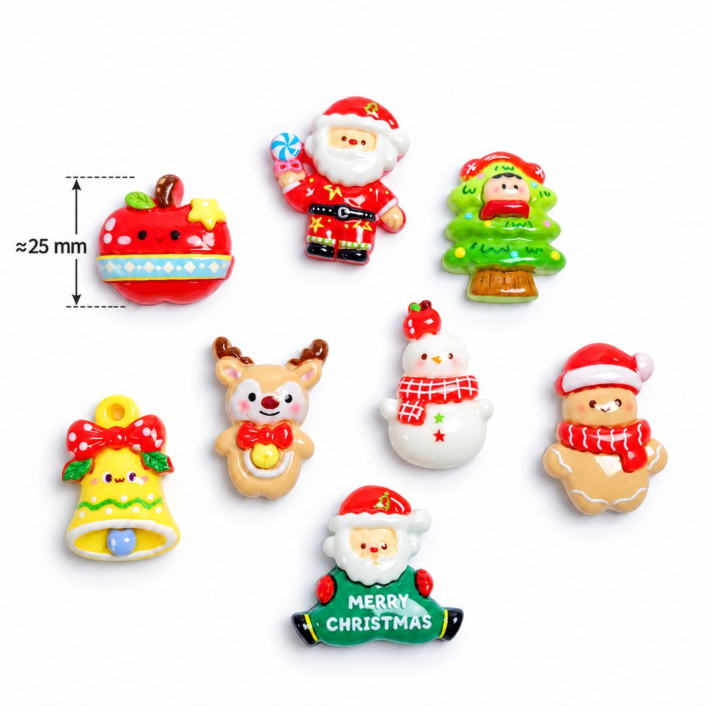 RW26775 Wholesale Christmas Resin Cabochons for