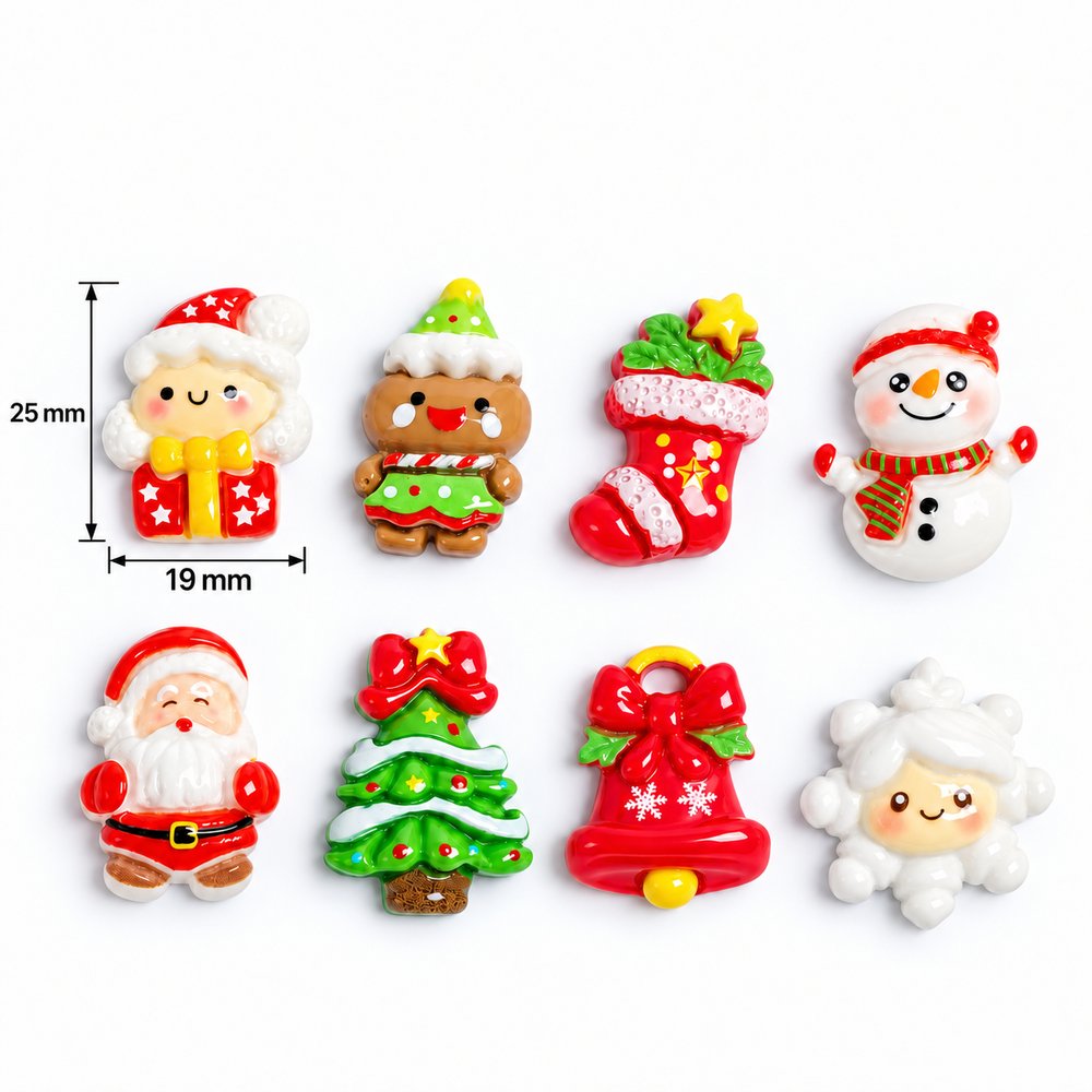 RW26776 Wholesale Christmas Resin Cabochons for
