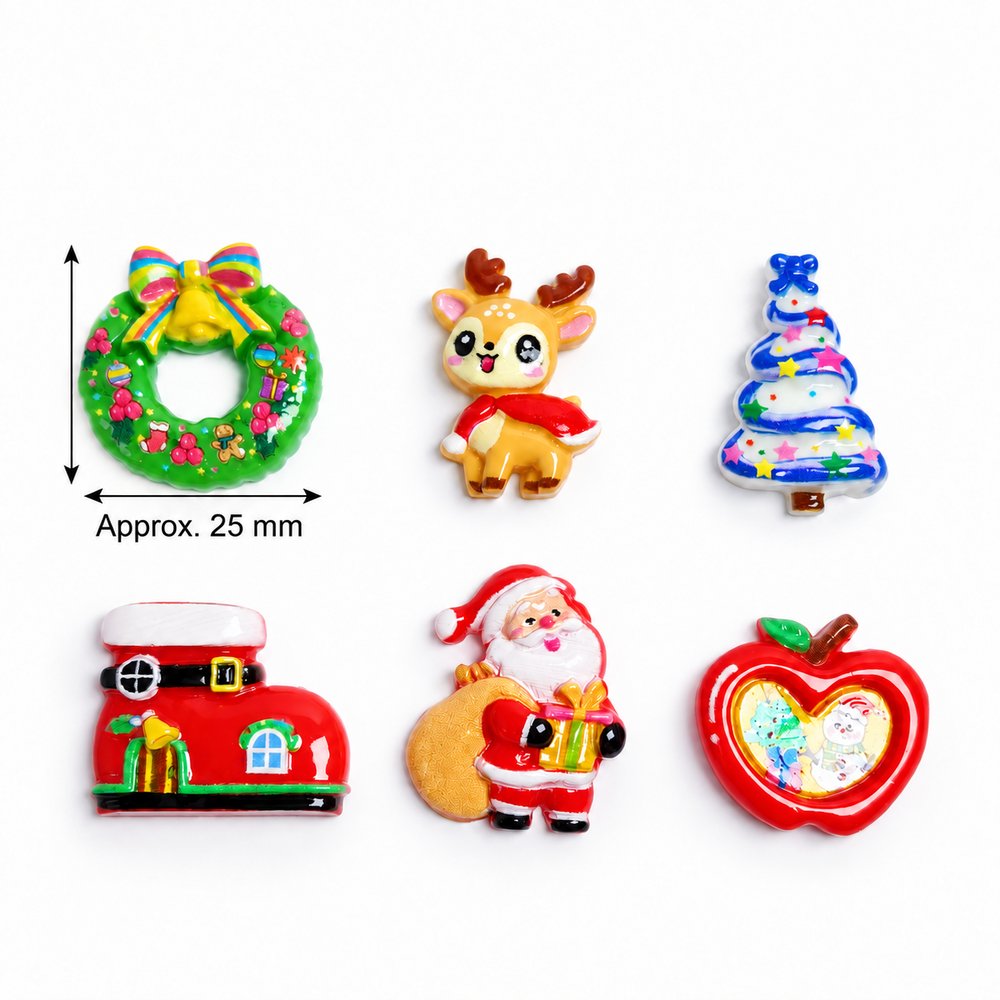 RW26777 Wholesale Christmas Resin Cabochons for