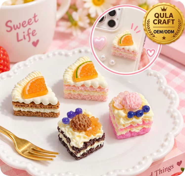 RW26804 Layered Cake Resin Cabochons