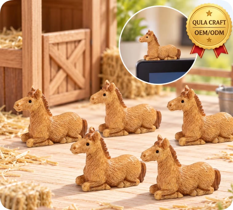 RW26816 Miniature Horse Resin Figurines