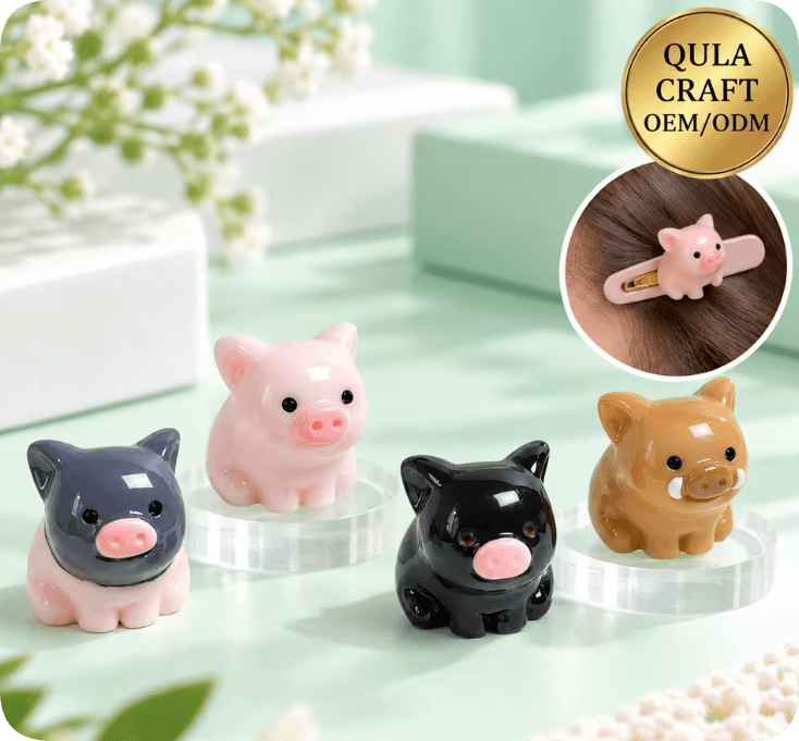 RW26824 Mini Pig and Boar Resin Figurines