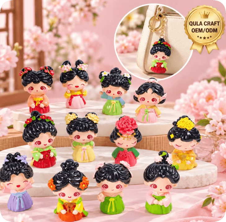 RW26856 Flower Princess Resin Figurines: 12 Styles