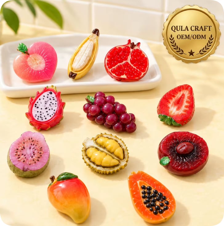 RW26877 Mixed Fruit Resin Decorations