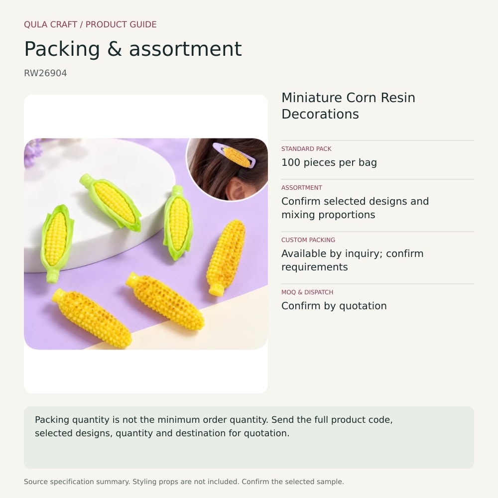 RW26904 packing and assortment guide