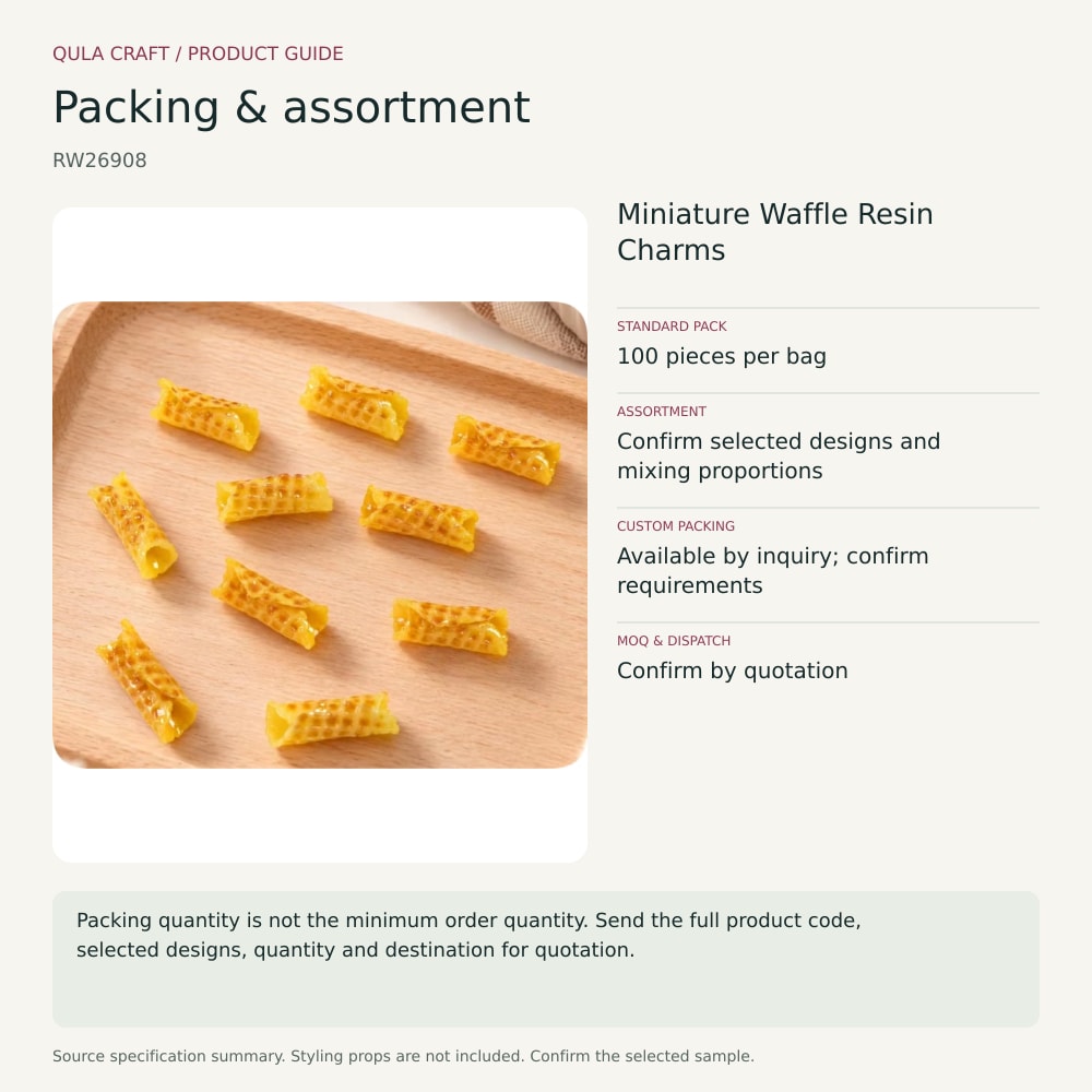 RW26908 packing and assortment guide