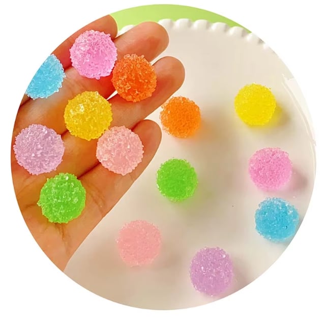 RW340 Sugar Candy Resin Flatback Cabochons