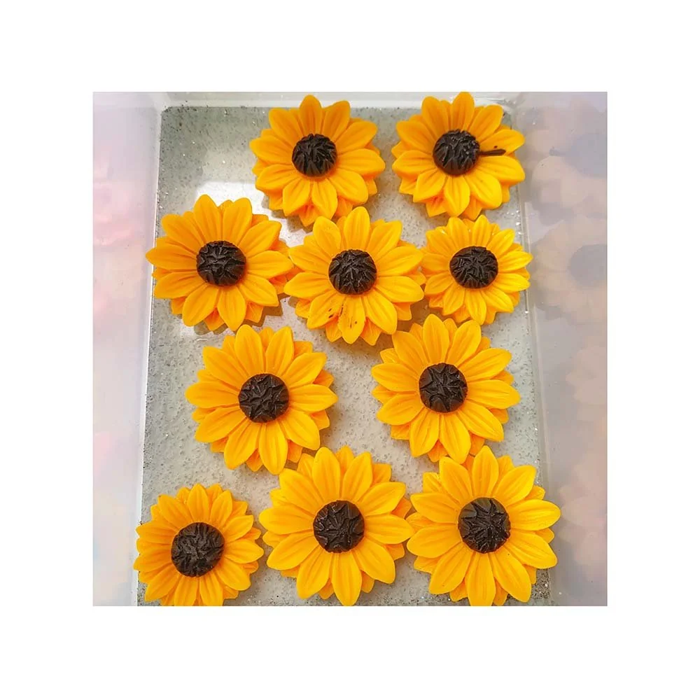 RW927 Wholesale 24 mm Sunflower Resin