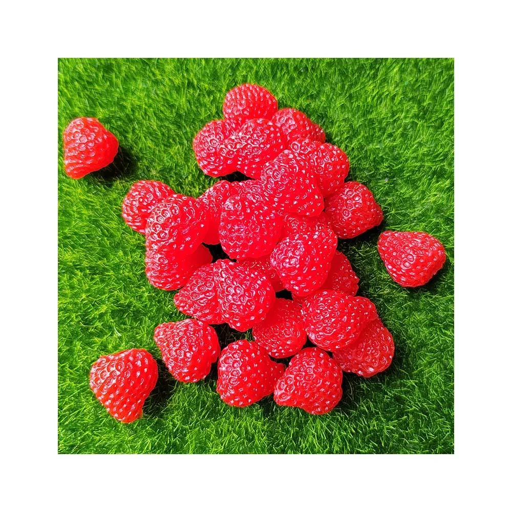 RX009 Red Mini PVC Strawberry Toys Simulation Strawberry