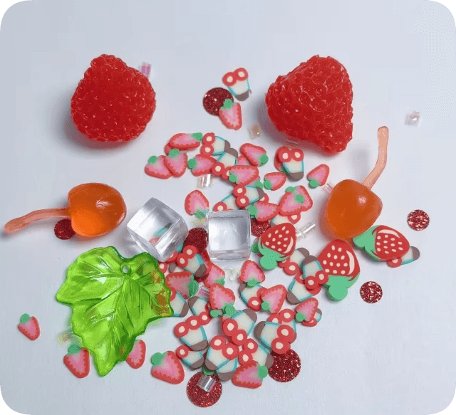 SLM-RX488 Strawberry Cherry Clay Slime Filler Mix