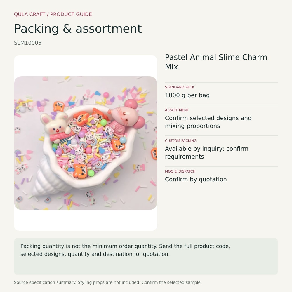 SLM10005 packing and assortment guide