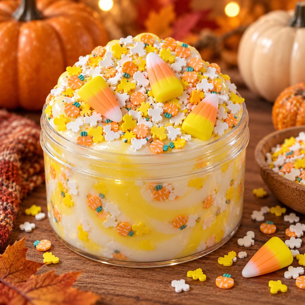 SLM574 Wholesale Easter Slime Filler Mix with Eggshell Sprinkles, Carrot Clay Slices and Resin Charms application scene