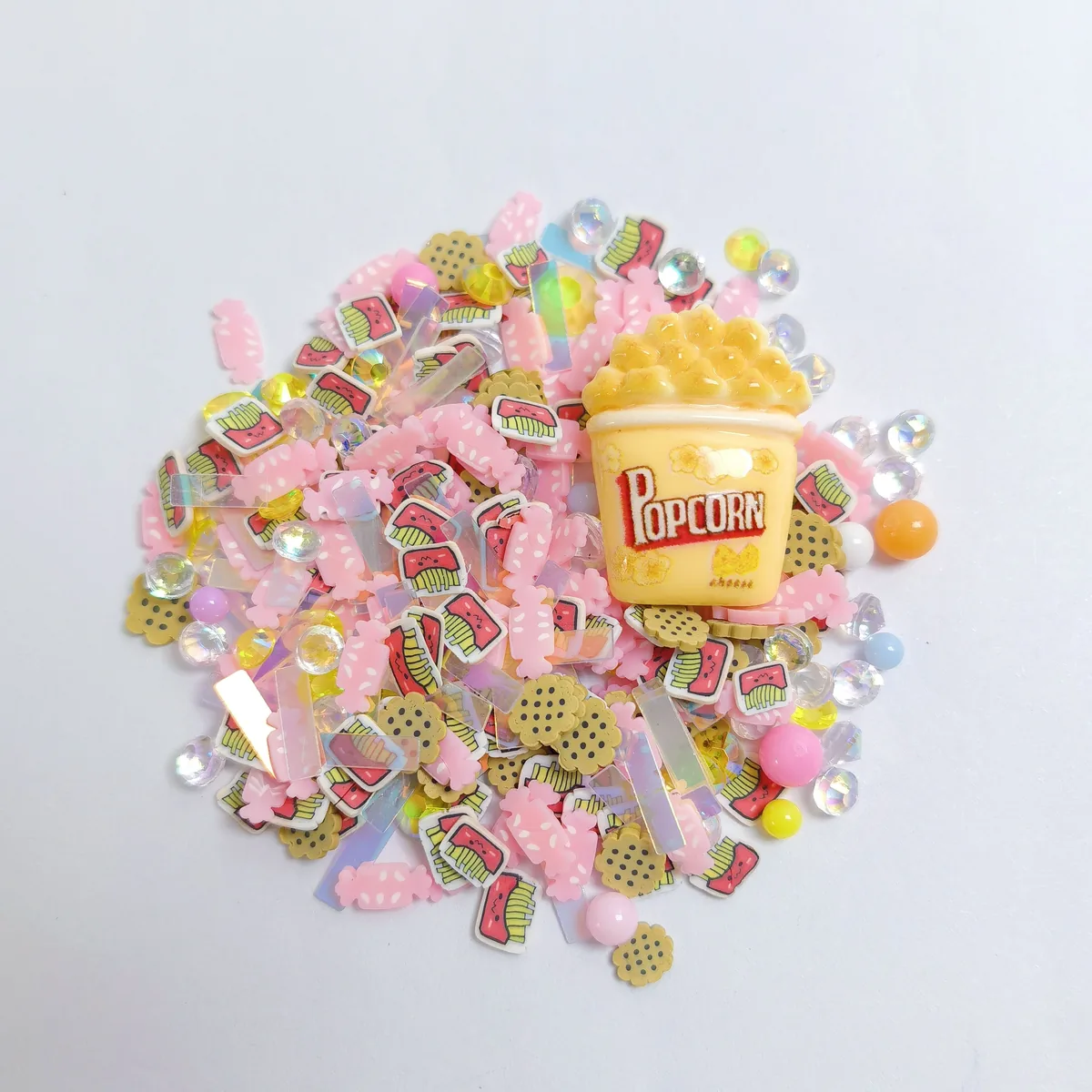 SLM713 1bag Custom Resin Popcorn Cookie Candy