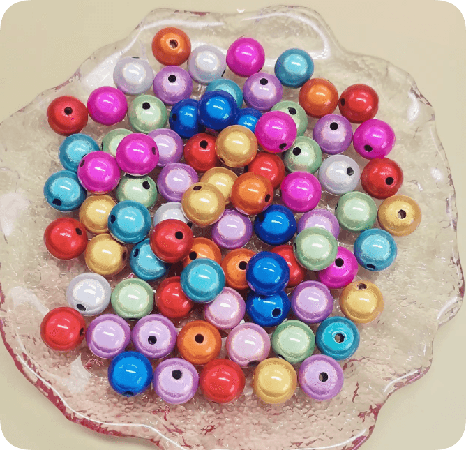 YA012 Wholesale Mixed Colors Acrylic Illusion Miracle Beads From 4 mm to 20 mm Diameter Size for Bracelet Necklace Jewelry Making