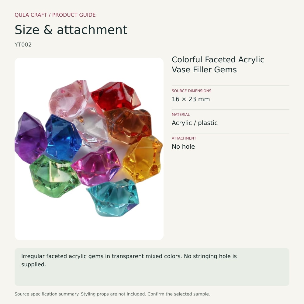 YT002 size and material guide